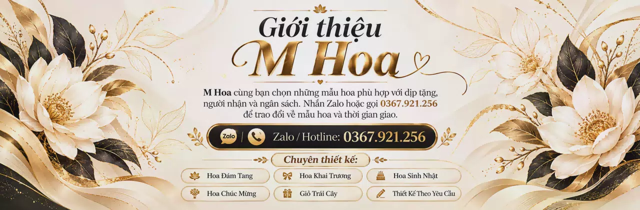 Ảnh bìa Shop hoa tươi Xã Mỹ Lệ Tây Ninh - Cùng bạn gửi lời cảm ơn